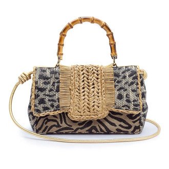  Bolsa Satchel Animalier Natural - isla